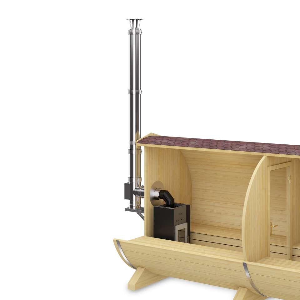 Schornsteinsystem Nr.2 für Saunaofen Fintec Troll & Lora