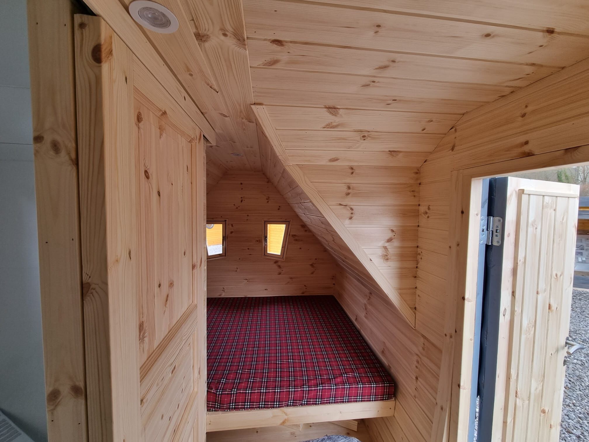 Campinghaus Tinyhaus Waldhütte Nordic 2, Rot