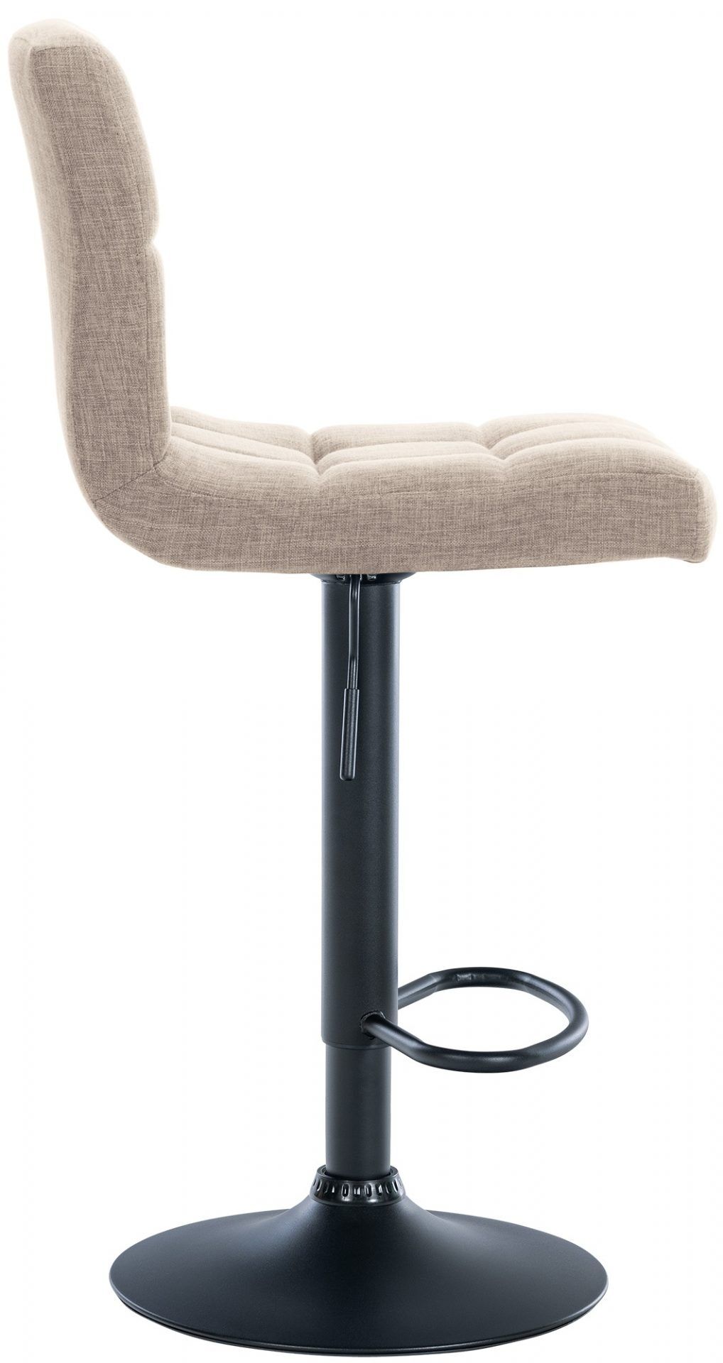 2er Set Barhocker Calma Stoff schwarz, creme