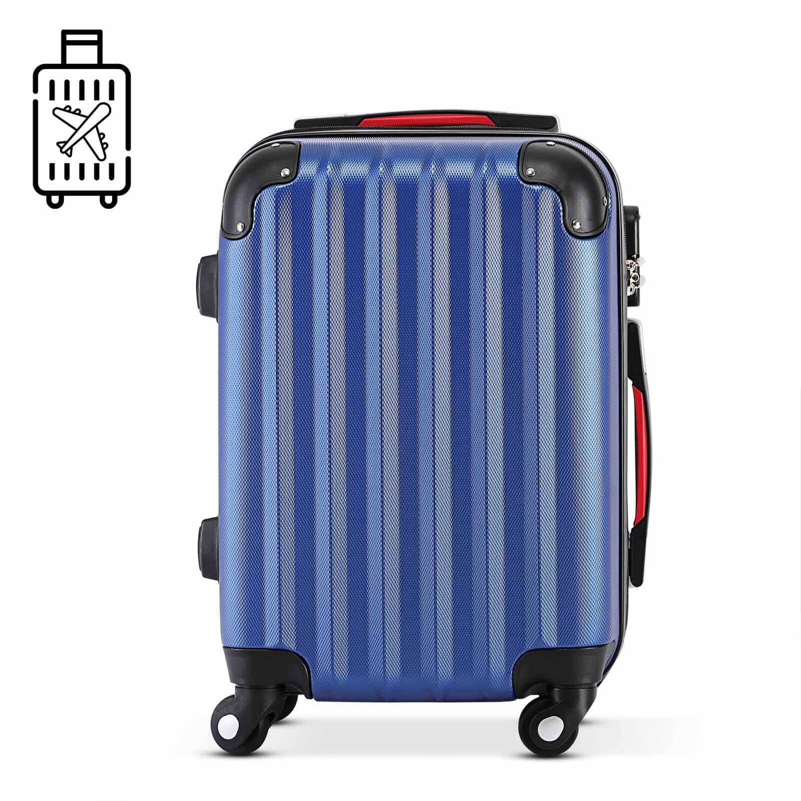 Hartschalenkoffer XL Rollen 360º Reisekoffer 90L Blau ABS