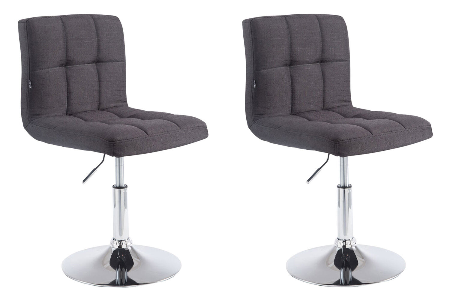 2er Set Lounger Palma V2 Stoff, schwarz