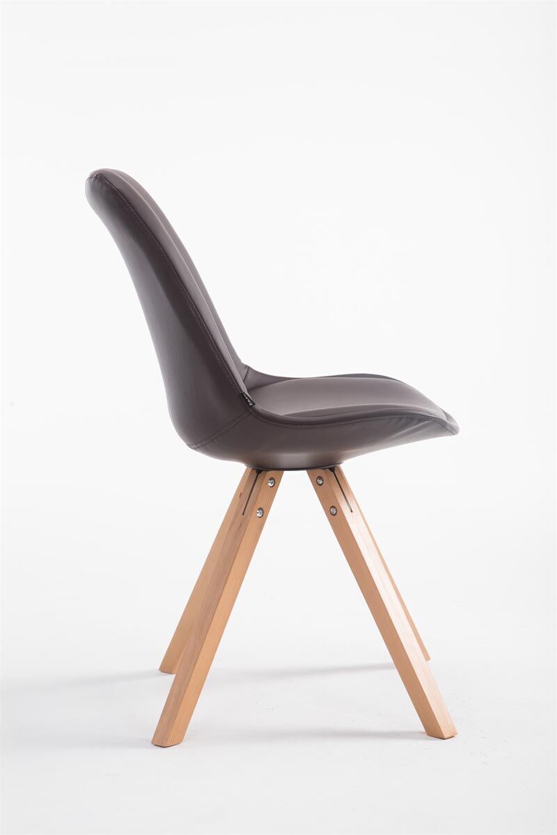 Besucherstuhl Laval Natura Square, braun