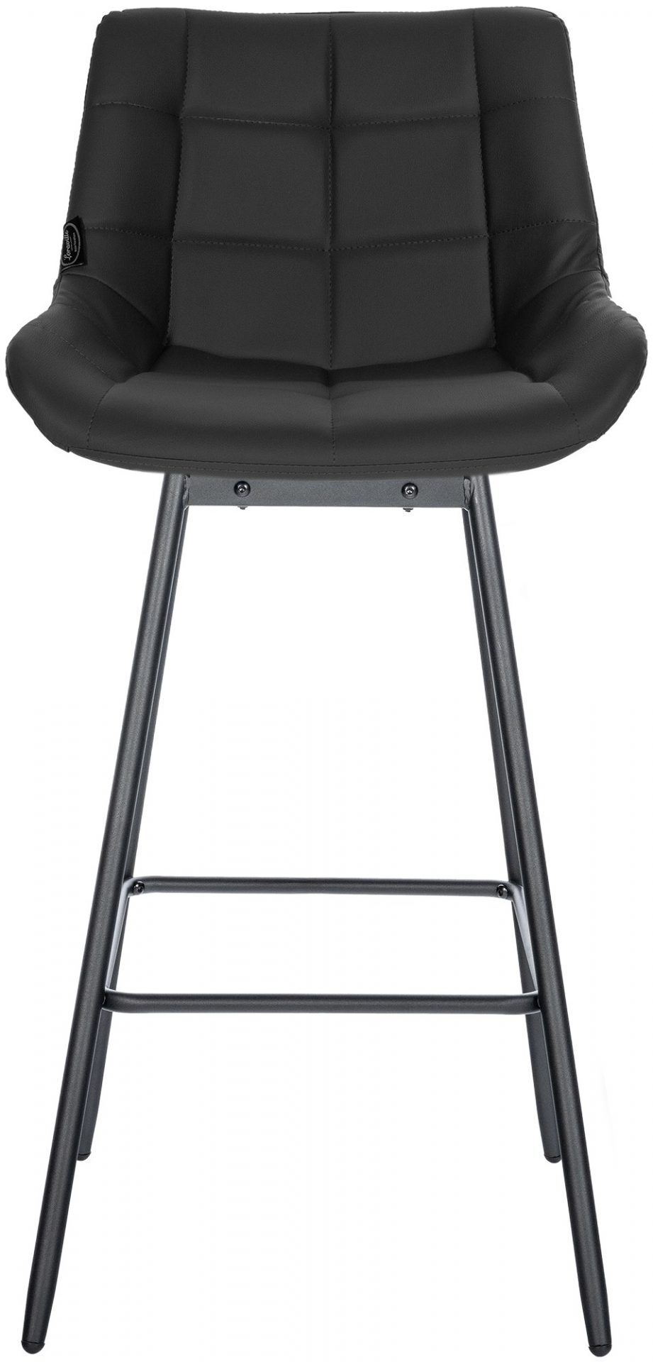 Barhocker Weston Schwenkbar Kunstleder, schwarz