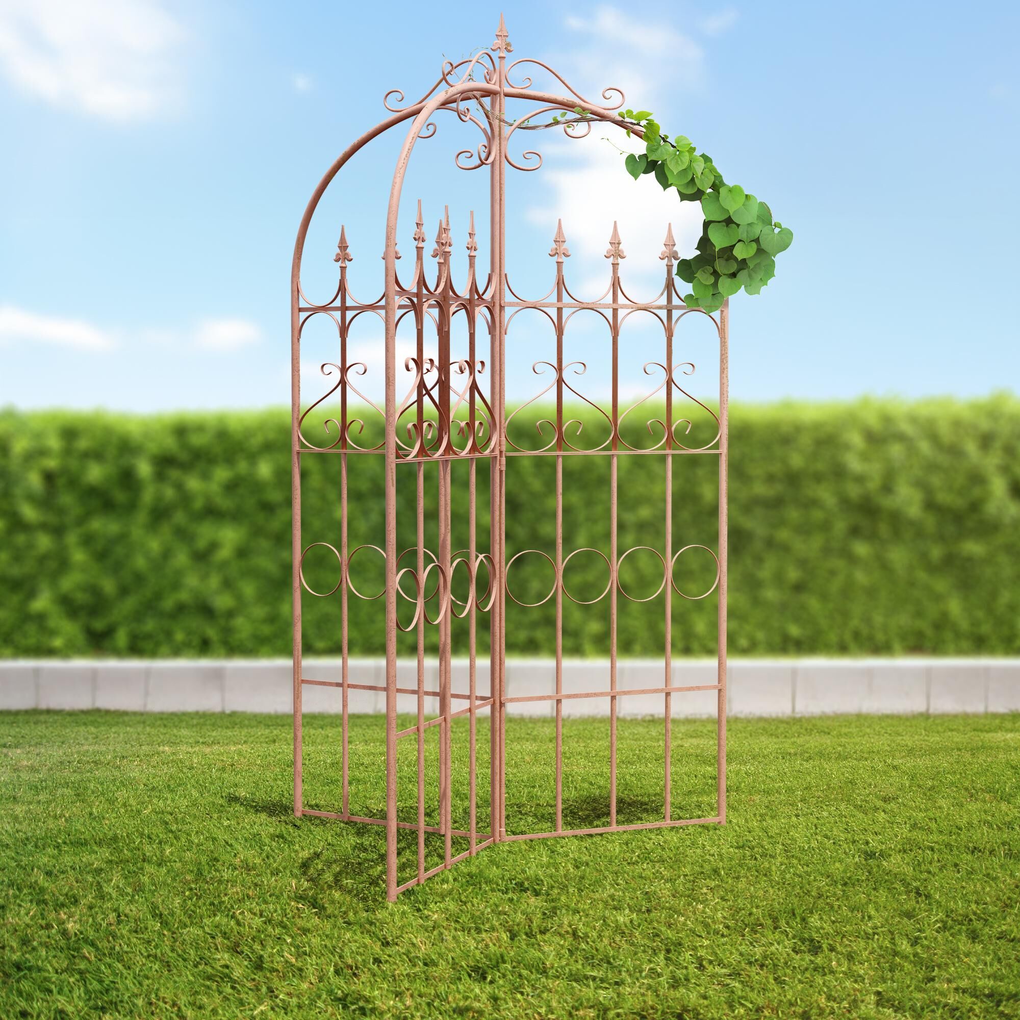 Rankgitter Flowton, braun