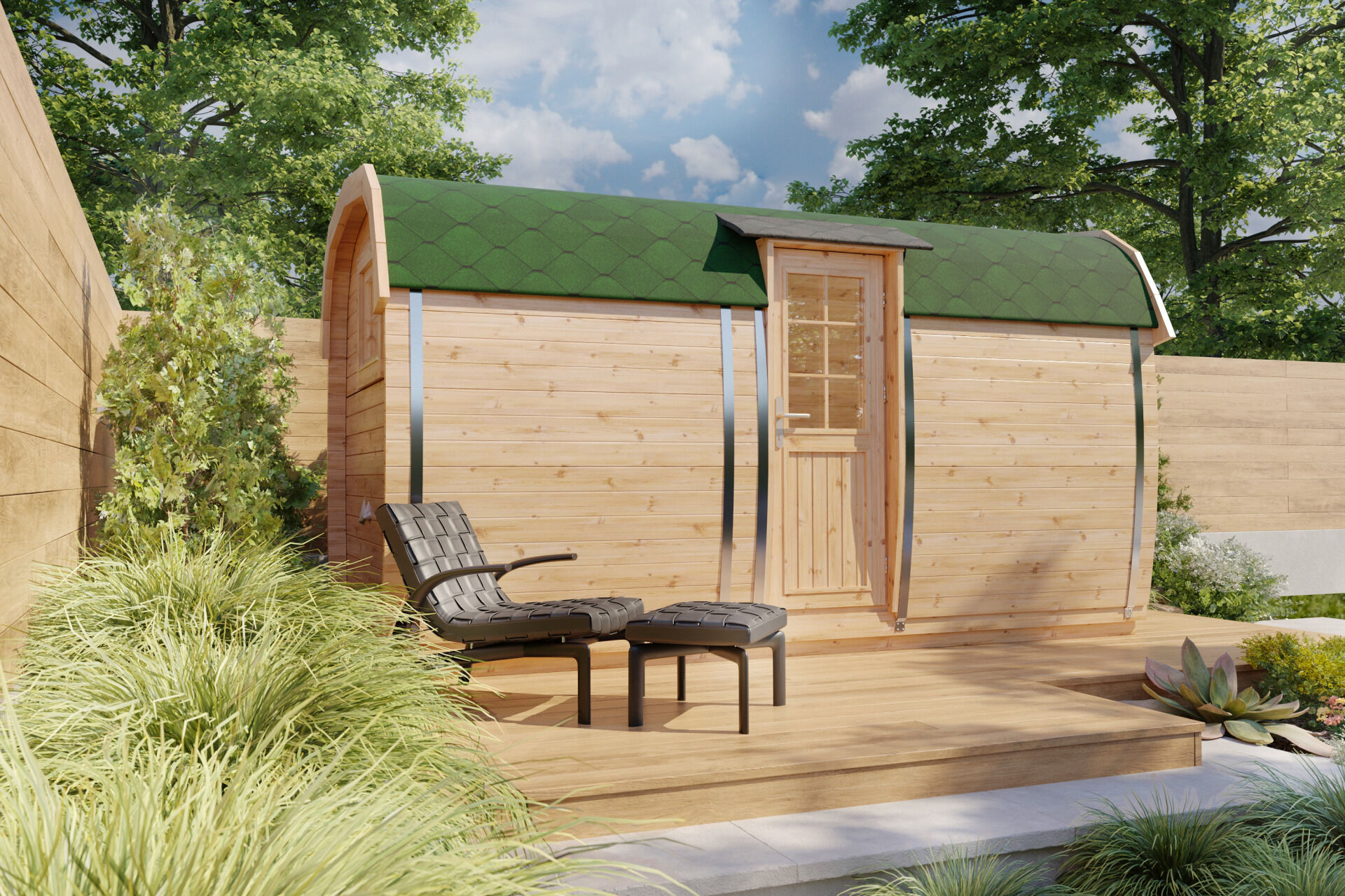 Tinyhaus Camping Bus Tromso 230x400, montiert