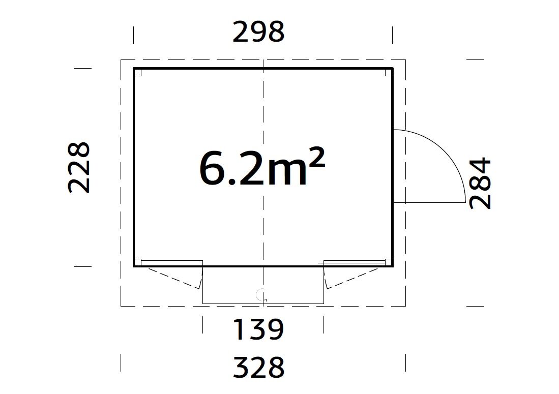 Palmako Marian 6,2 m2 - Klappbarer Marktstand