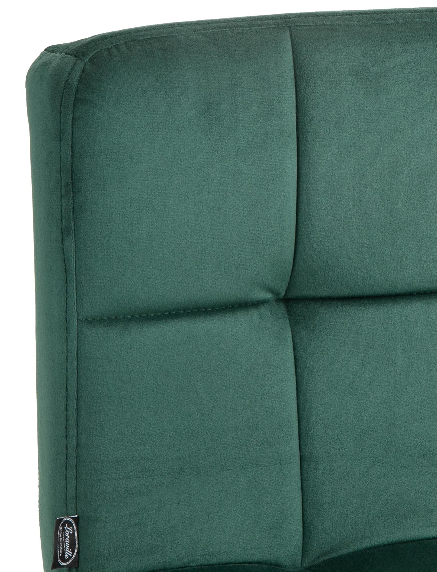 2er Set Barhocker Peru Samt schwarz, grün