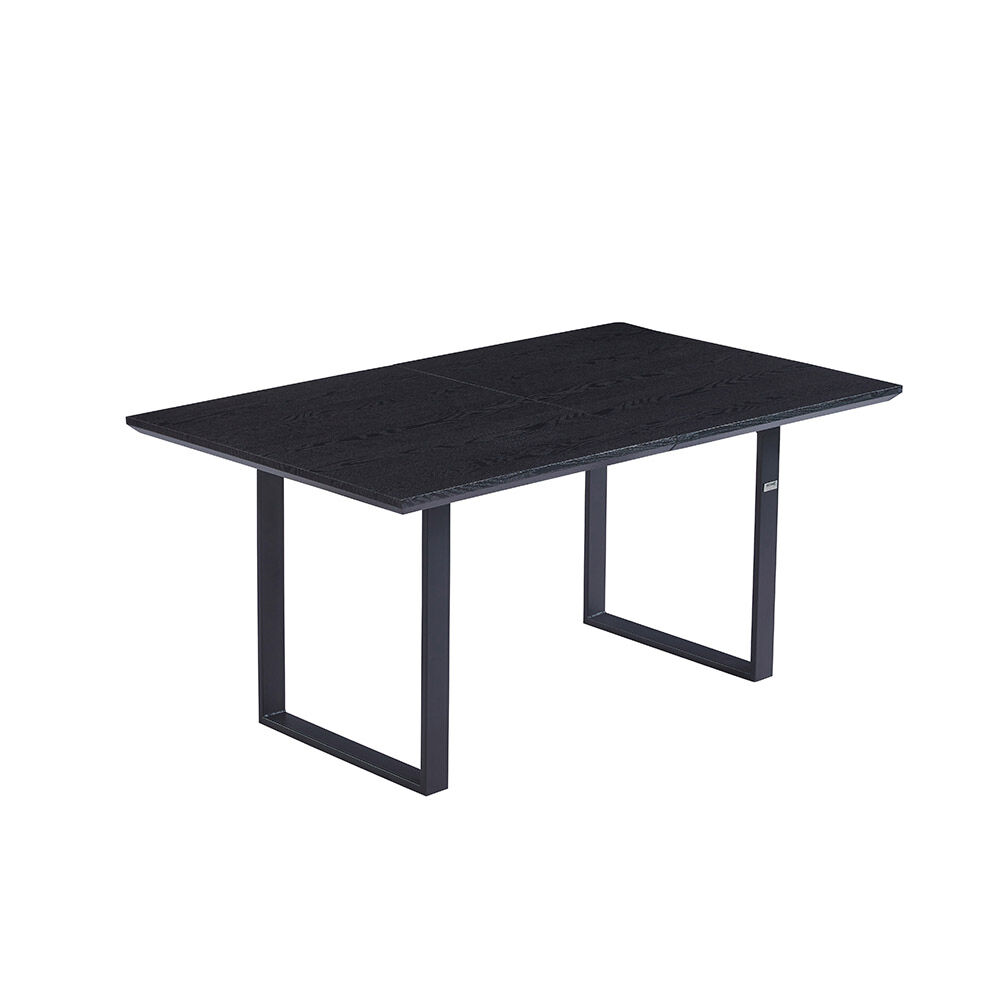 Esstisch Eckig Ausziehbar AVENCIA inkl. U-Fuß - 160-200 x 100 cm Dark Oak