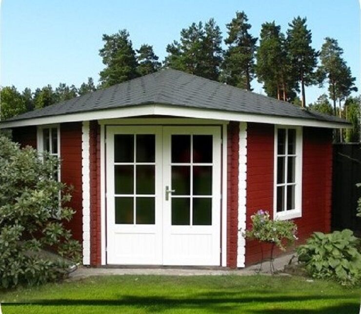 5 Eck Gartenhaus Norwegen 8
