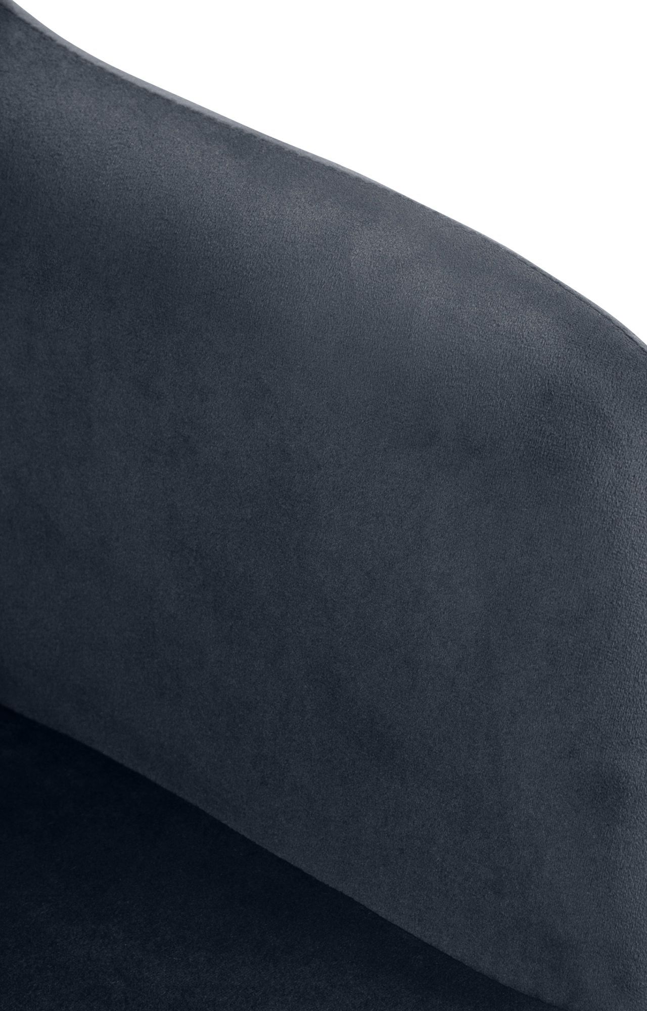 Barhocker Natoma Samt schwarz, dunkelgrau