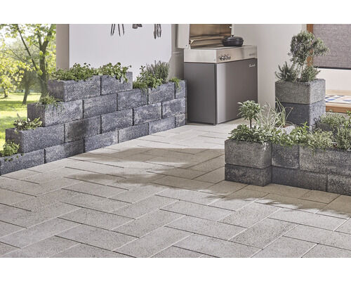 Terrassenplatte Crescendo Trend 50x25x5 cm, Kristall-Granit mit Fase