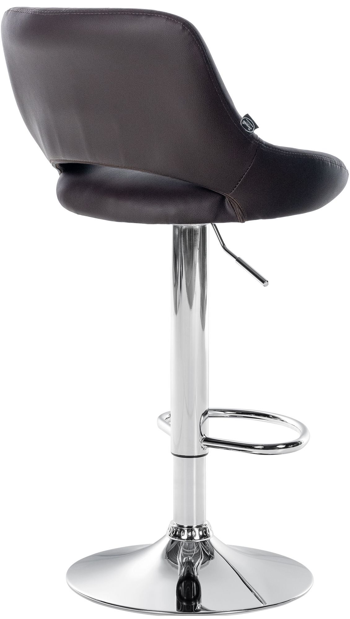Barhocker Milet Kunstleder chrom, braun