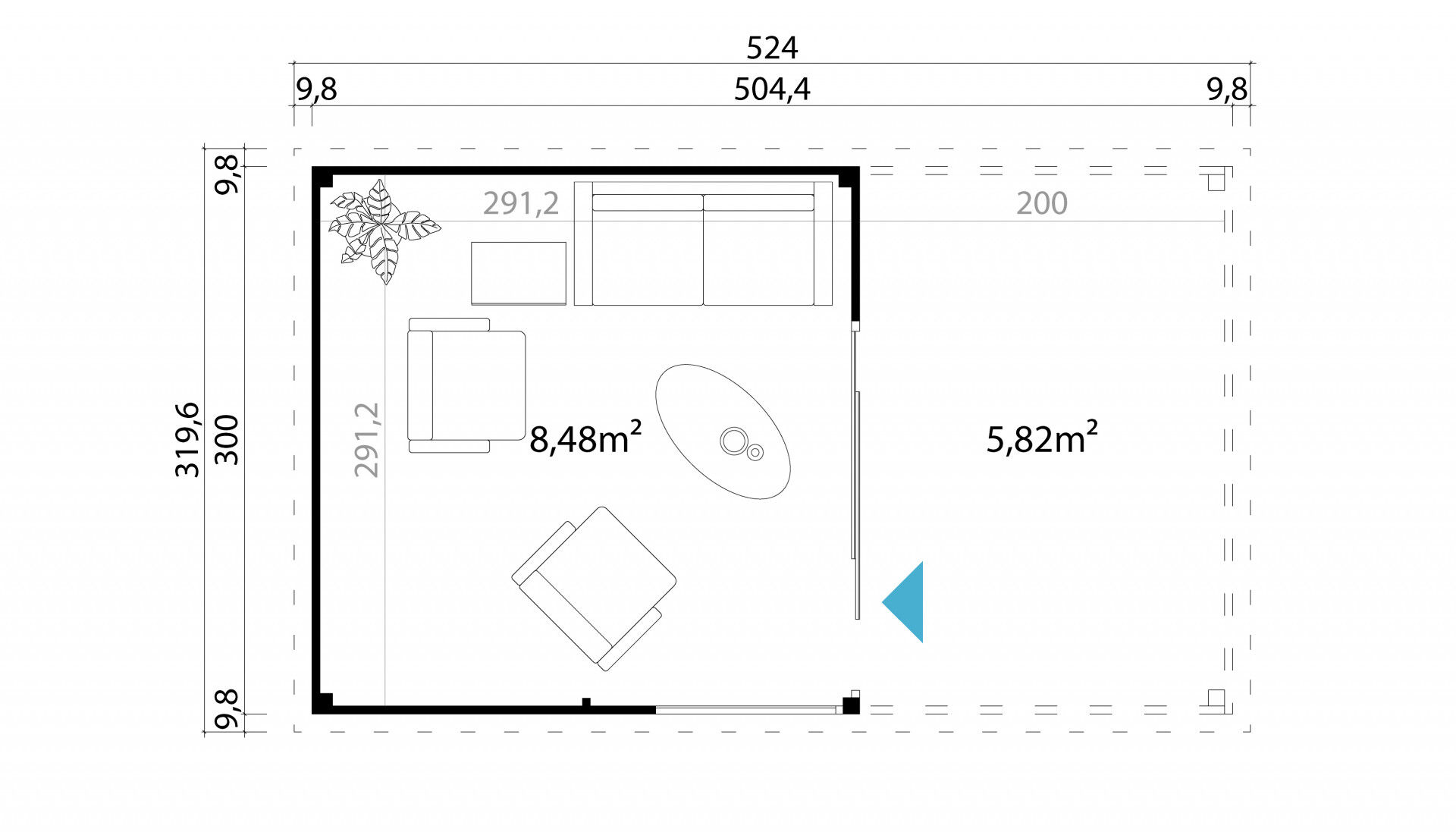 Lasita Maja Gartenhaus Domeo 2