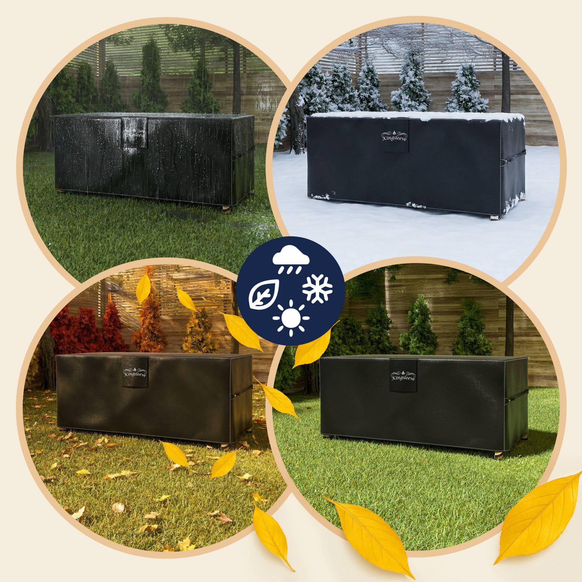 Abdeckplane Bierzeltgarnitur Anthrazit 180x90x74cm 8000mm Wassersäule