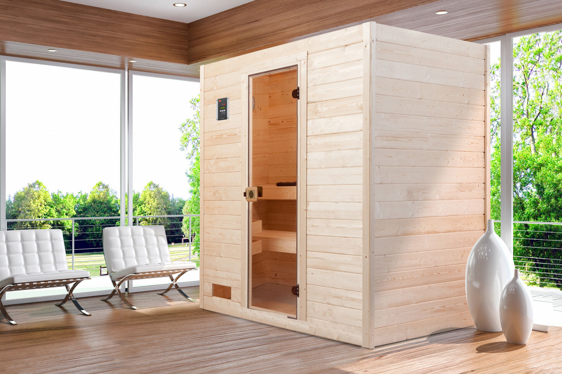 weka Massivholzsauna VALIDA 2