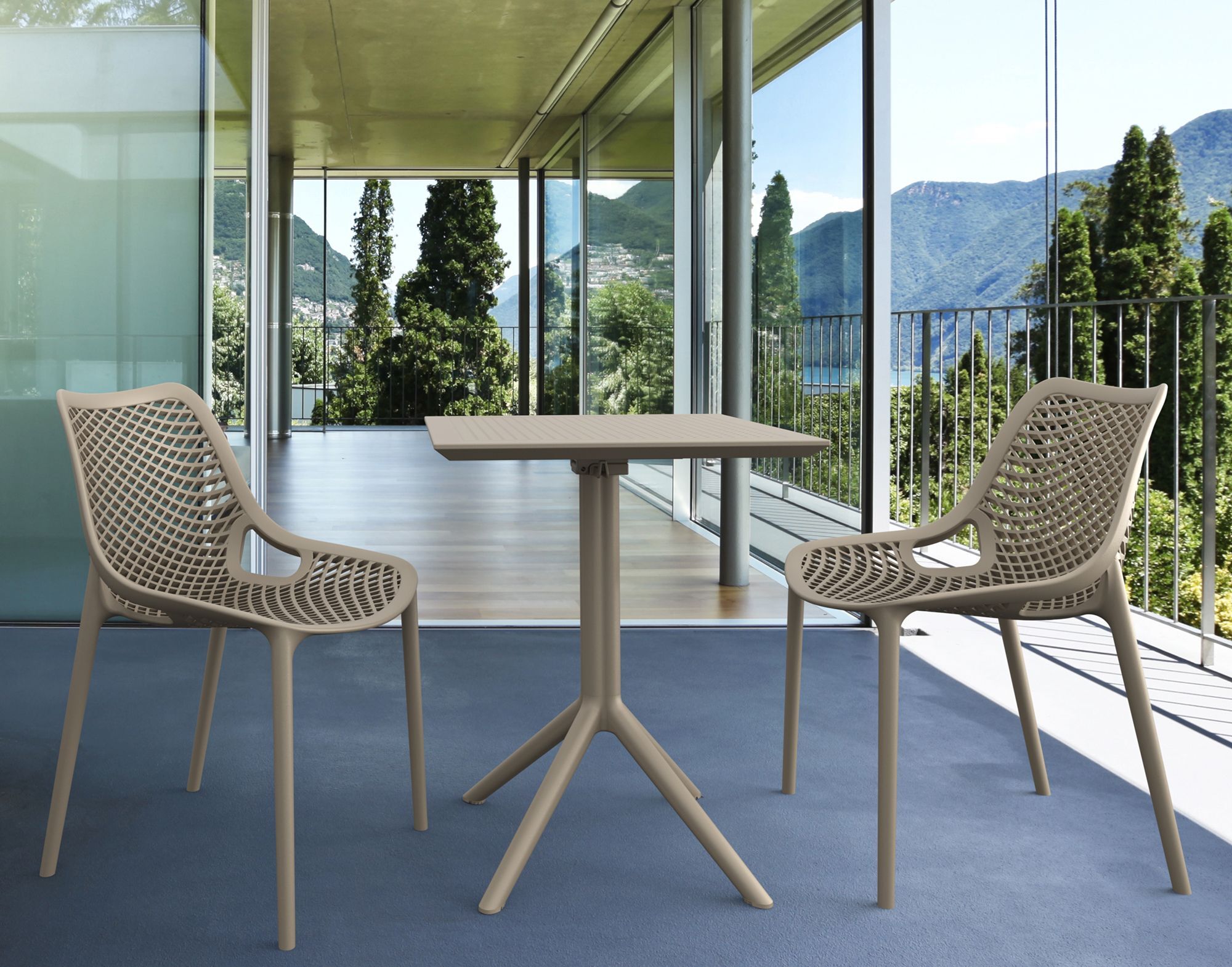 Klapptisch Sky eckig, taupe