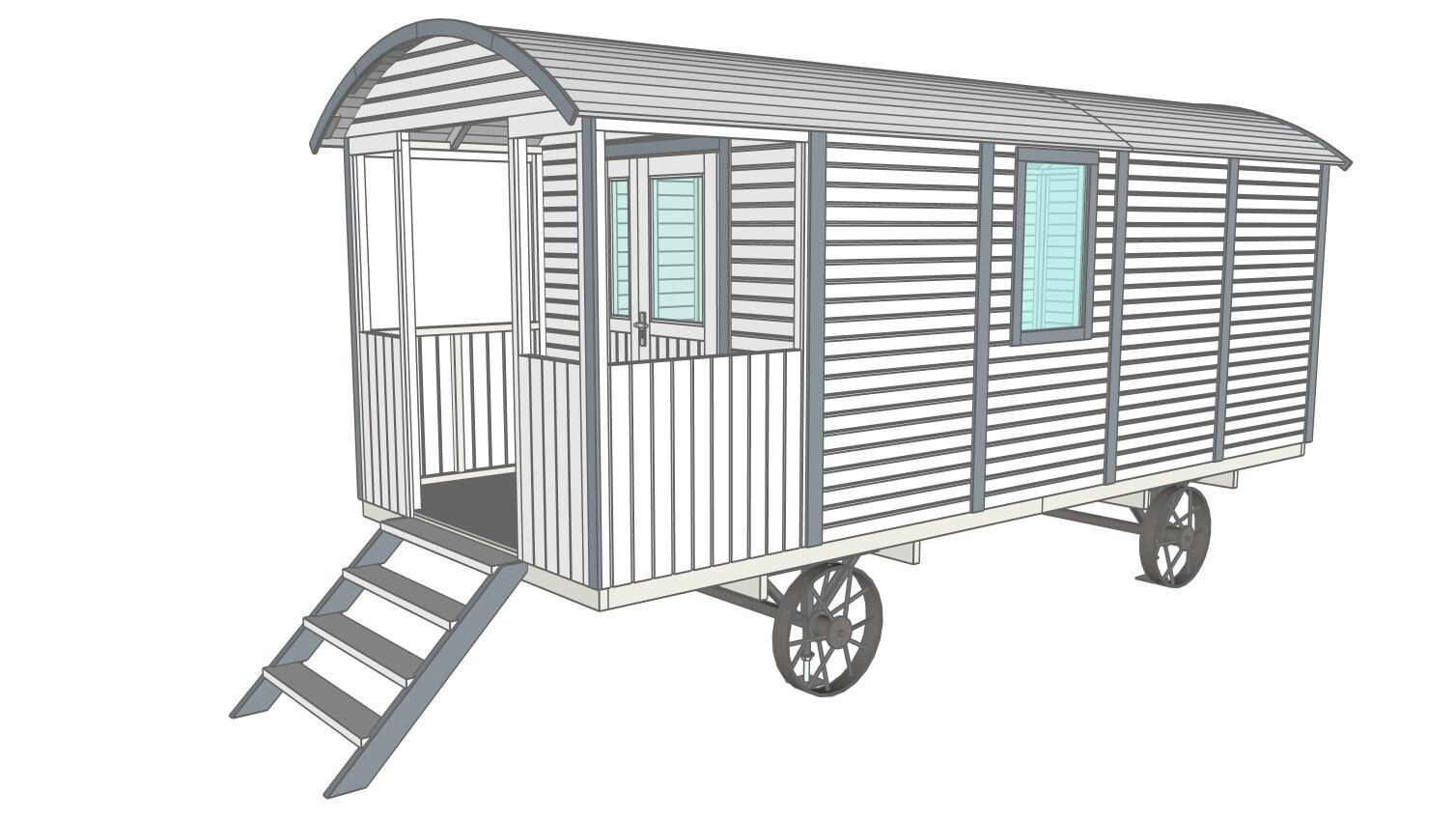 Tinyhaus Bauwagen Zirkuswagen Schäferwagen Pipowagen XXL 600