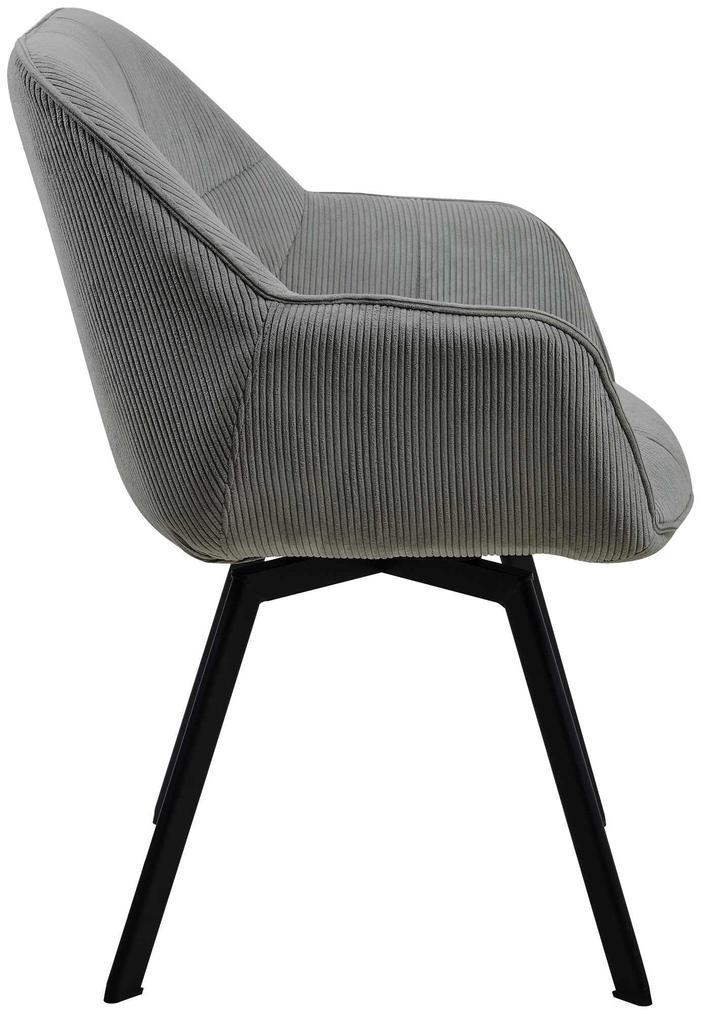 Esszimmerstuhl Jordi Cord, grau