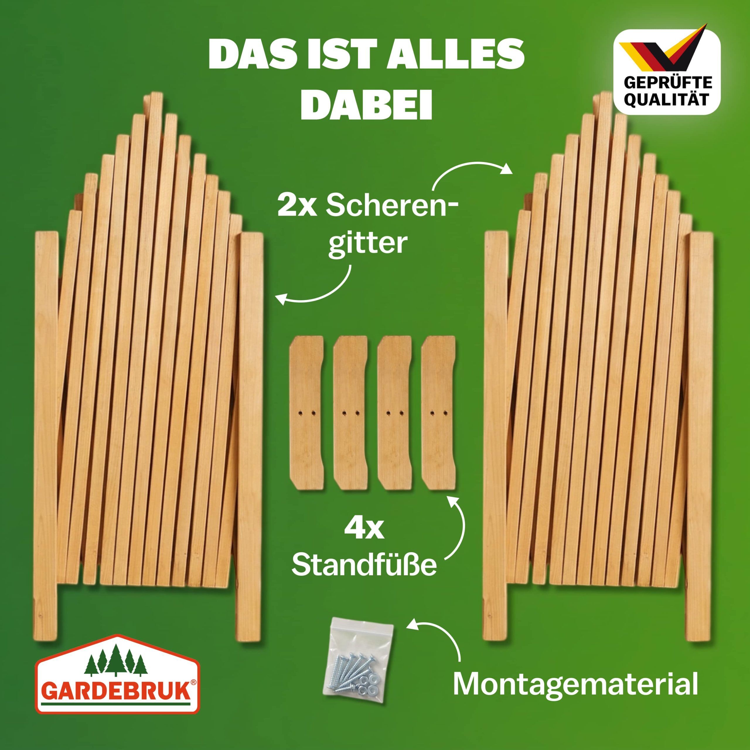 Rankhilfe 2er-Set Braun 200x107cm