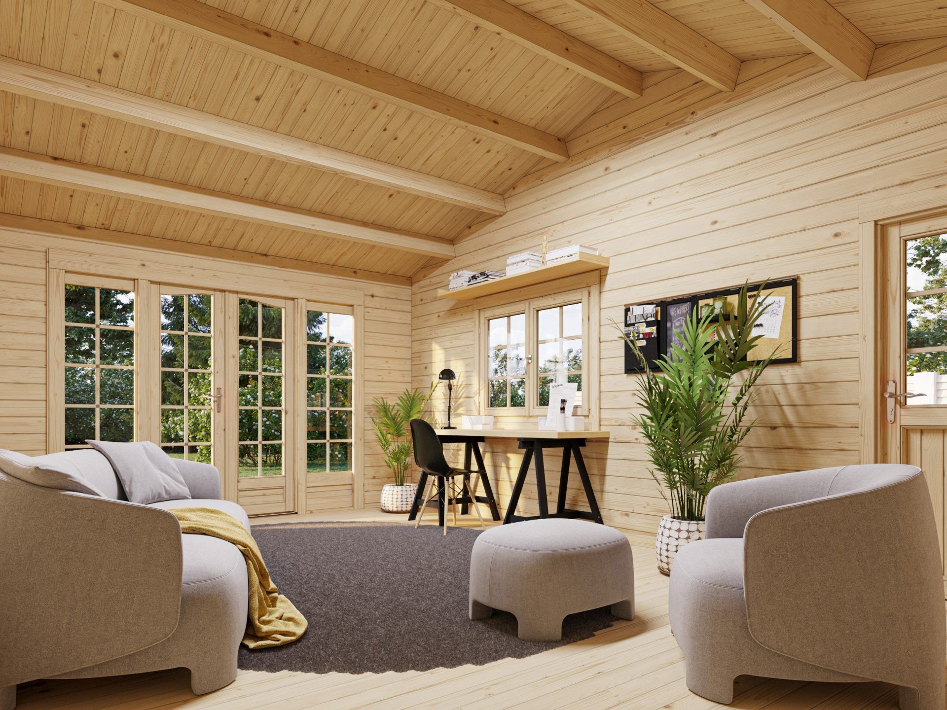 Palmako Gartenhaus Irene 19,0+33,2 m2