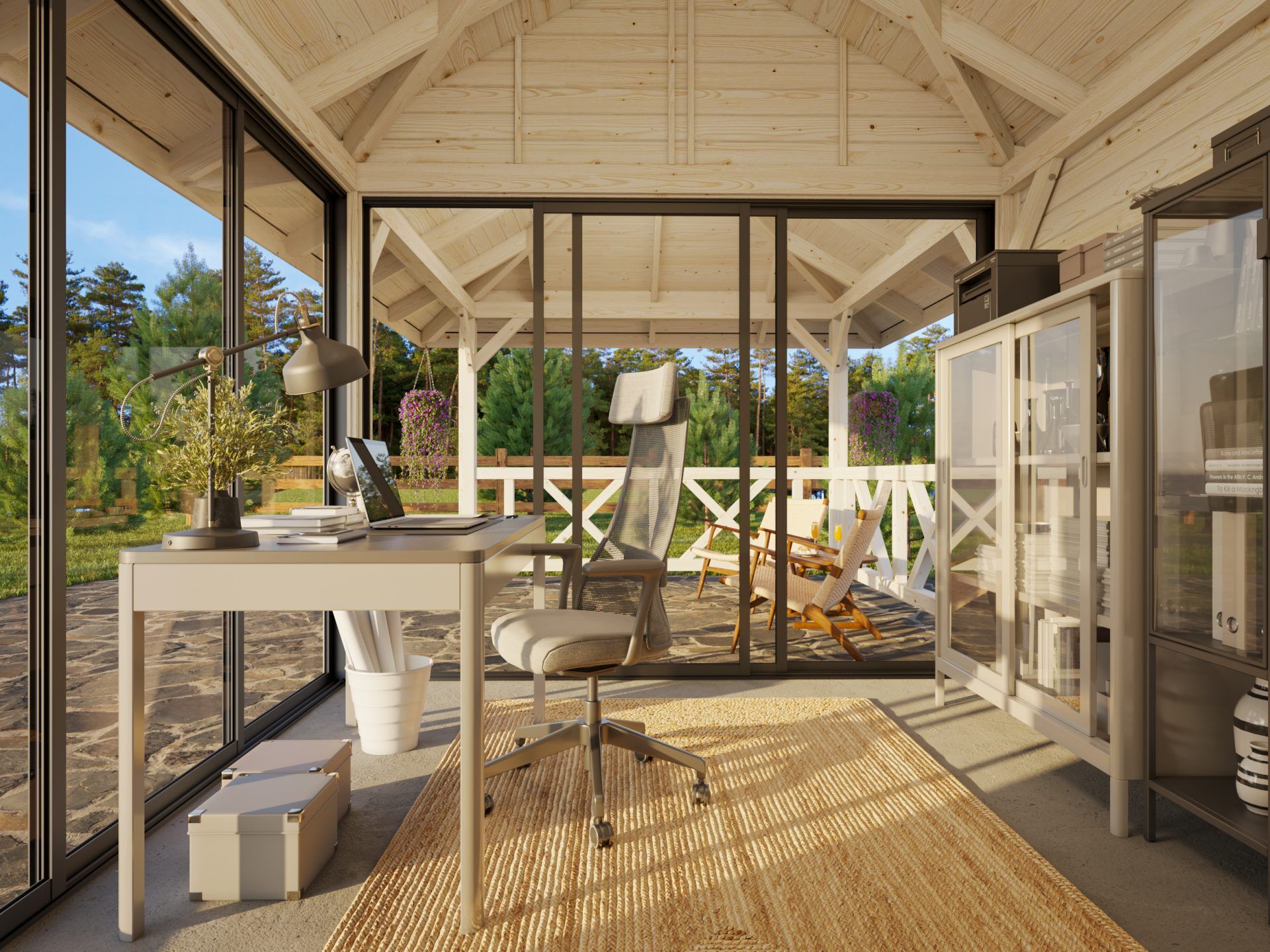 Palmako Pavillon Bianca 16,6 m2 Set 203 Slide