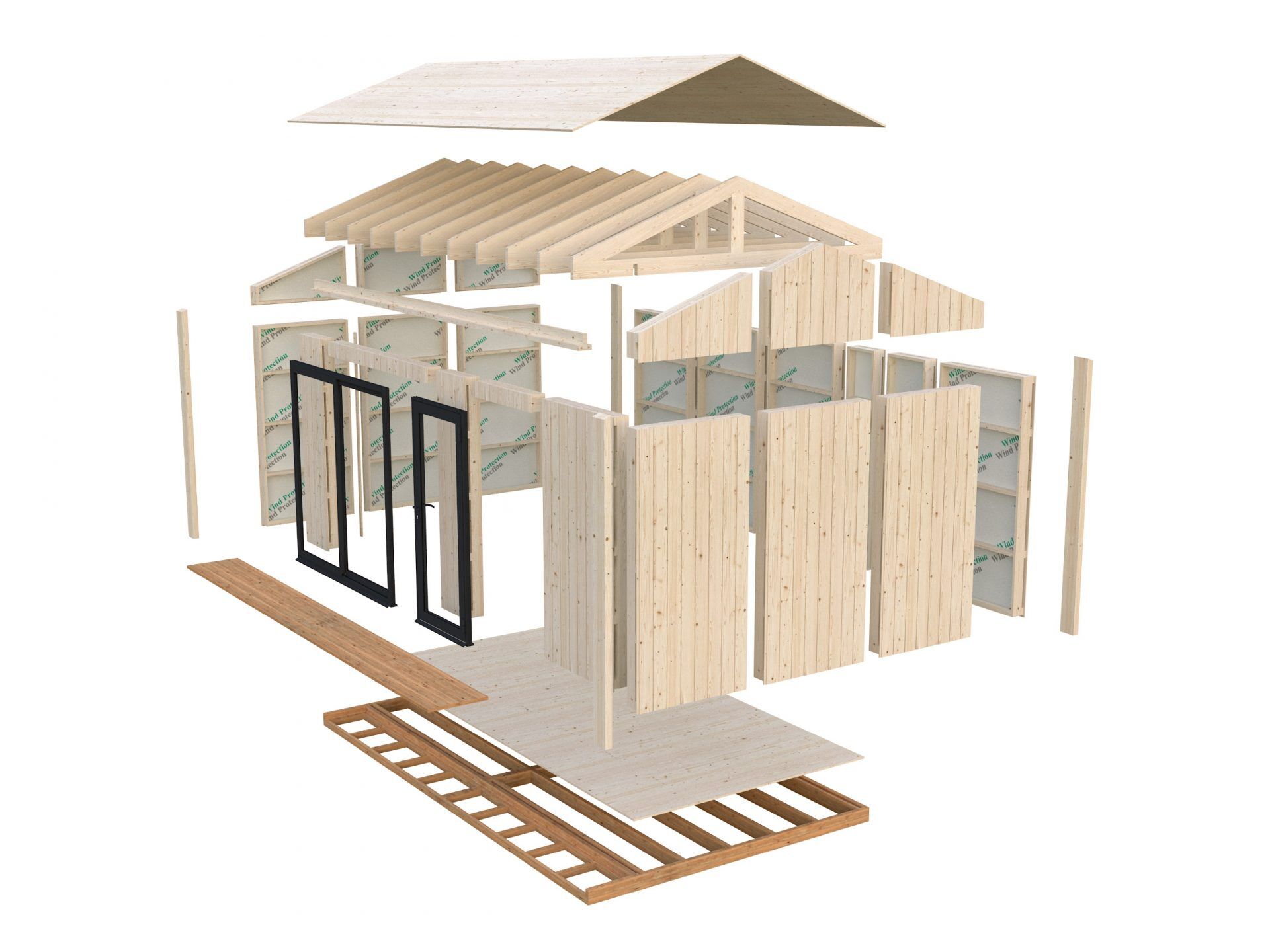 Palmako Tinyhaus Gartenhaus Rebekka 13,6 m²