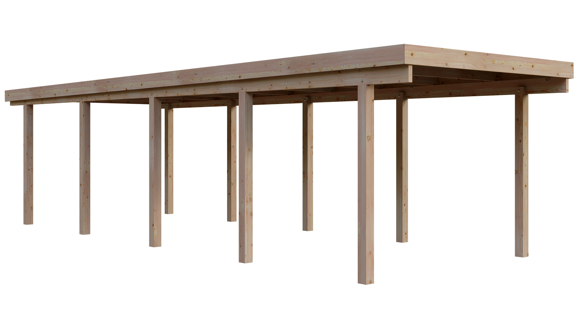 Carport Holz 310x900cm Lärche