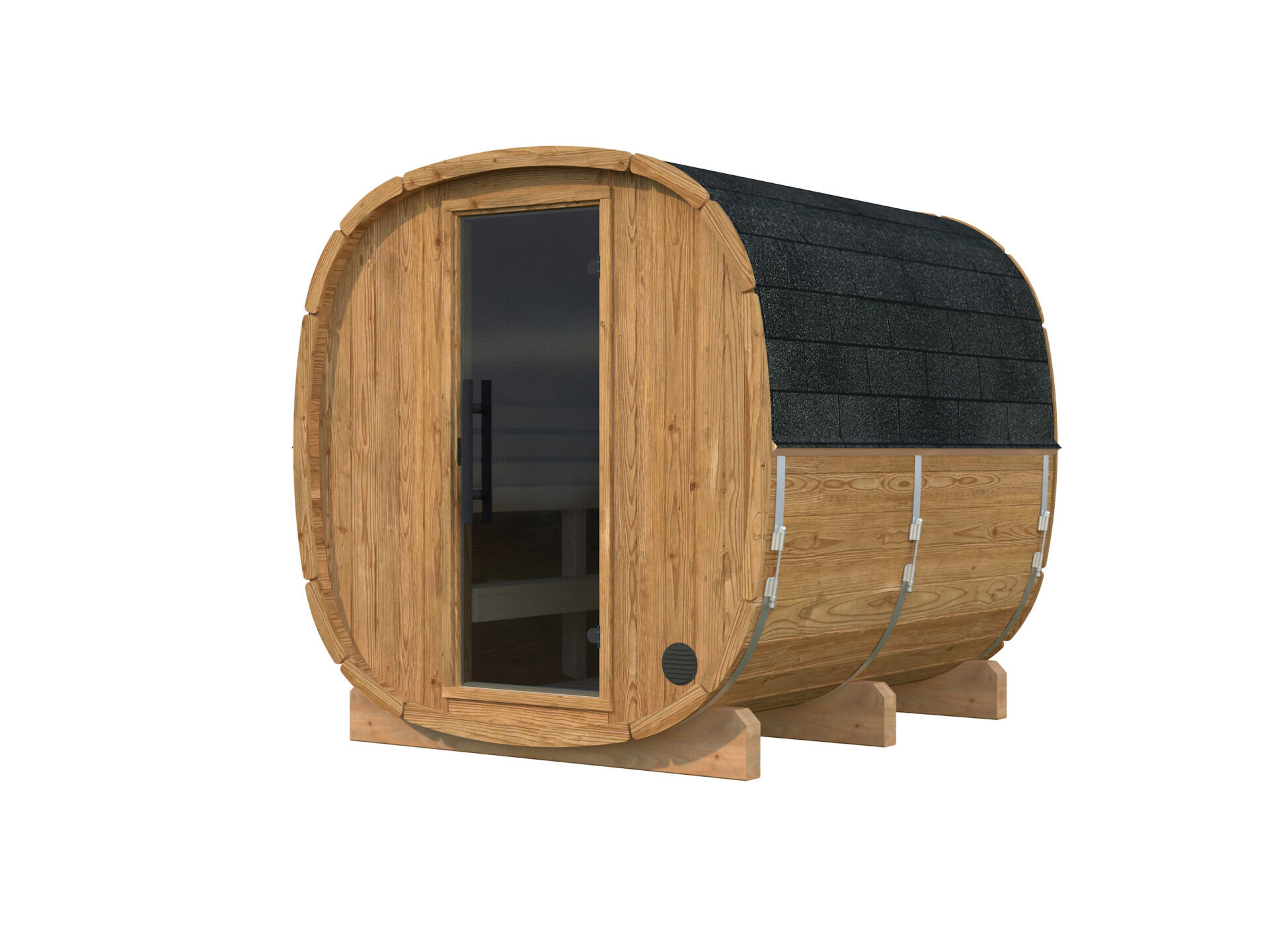 Palmako Fasssauna Astra 2,0 aus Thermoholz