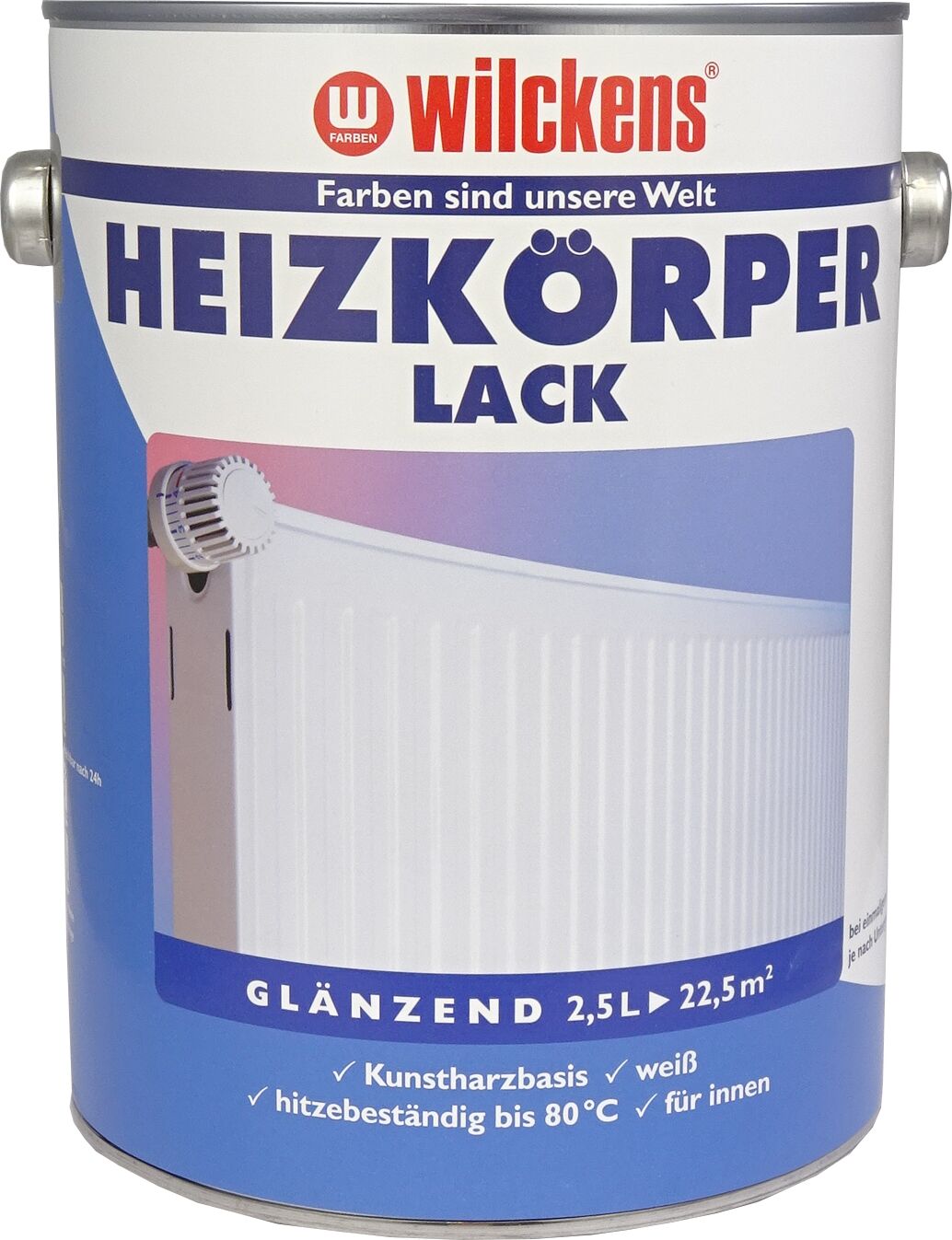 Wilckens Heizkörperlack Weiß glänzend 2.5l