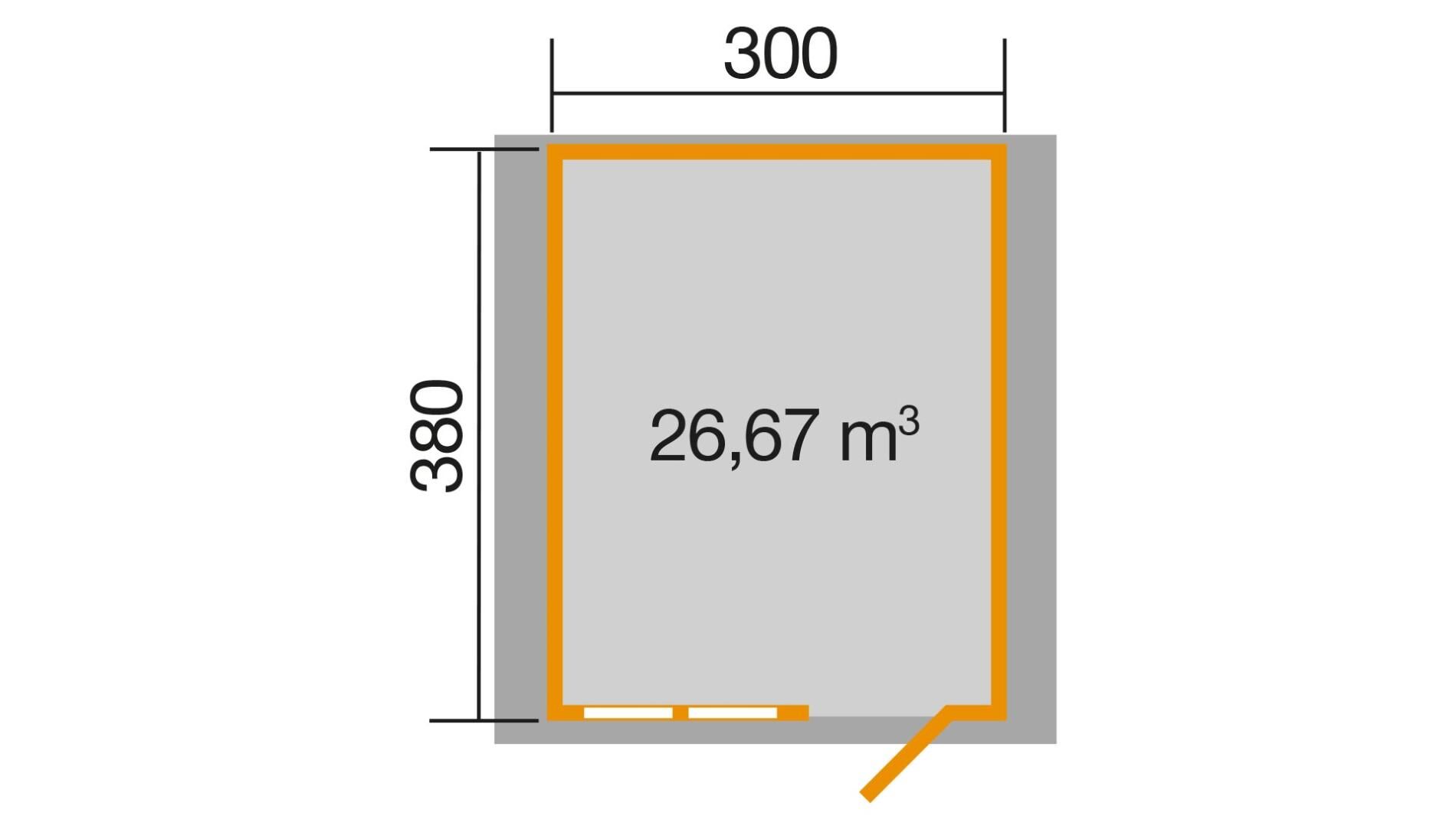 weka Gartenhaus 139 - 3,8x4,1m