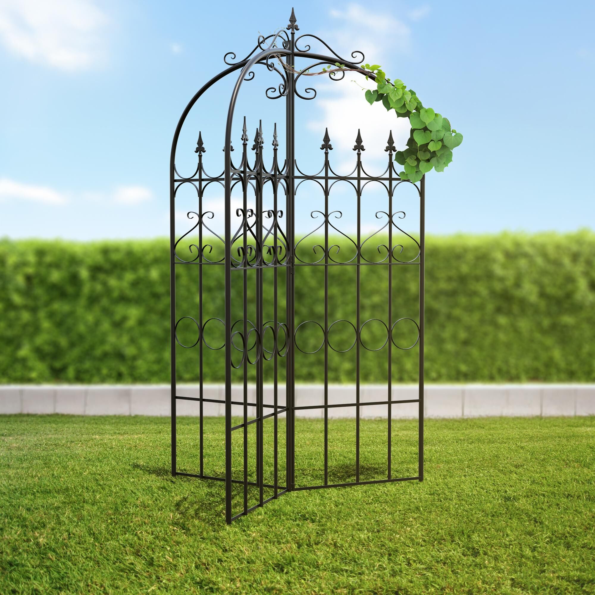 Rankgitter Flowton, schwarz