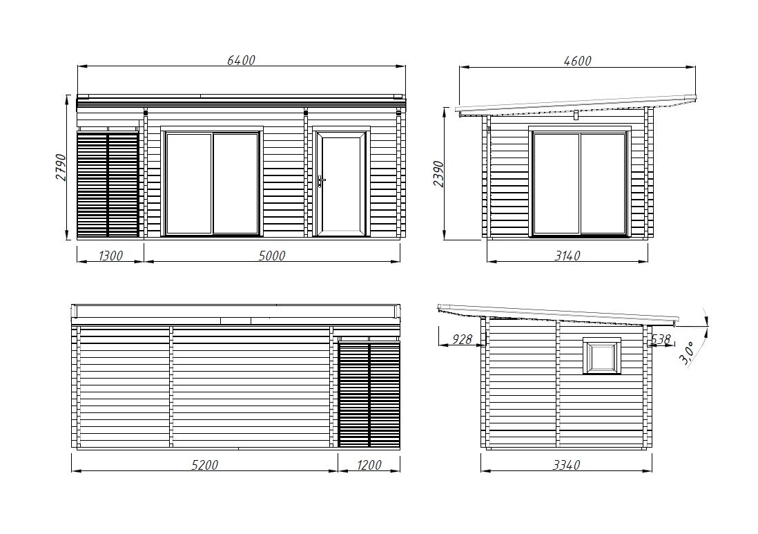 Palmako Ferienhaus Cecilia 14,2 m2