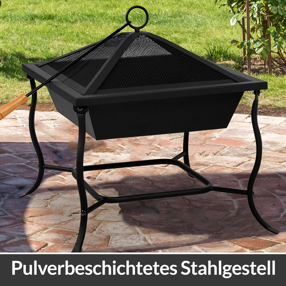 Feuerschale Stahl 45x45x31/45cm