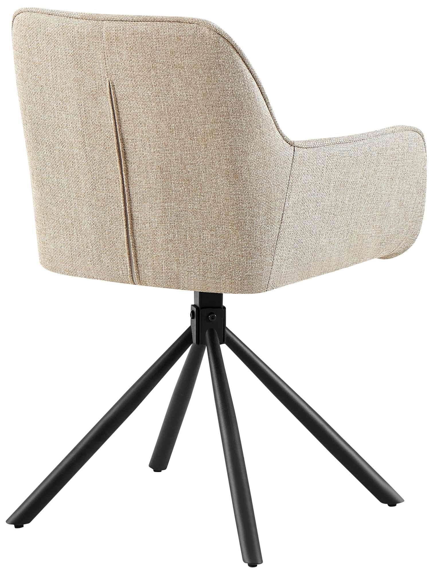 Stuhl Tipton Stoff, taupe