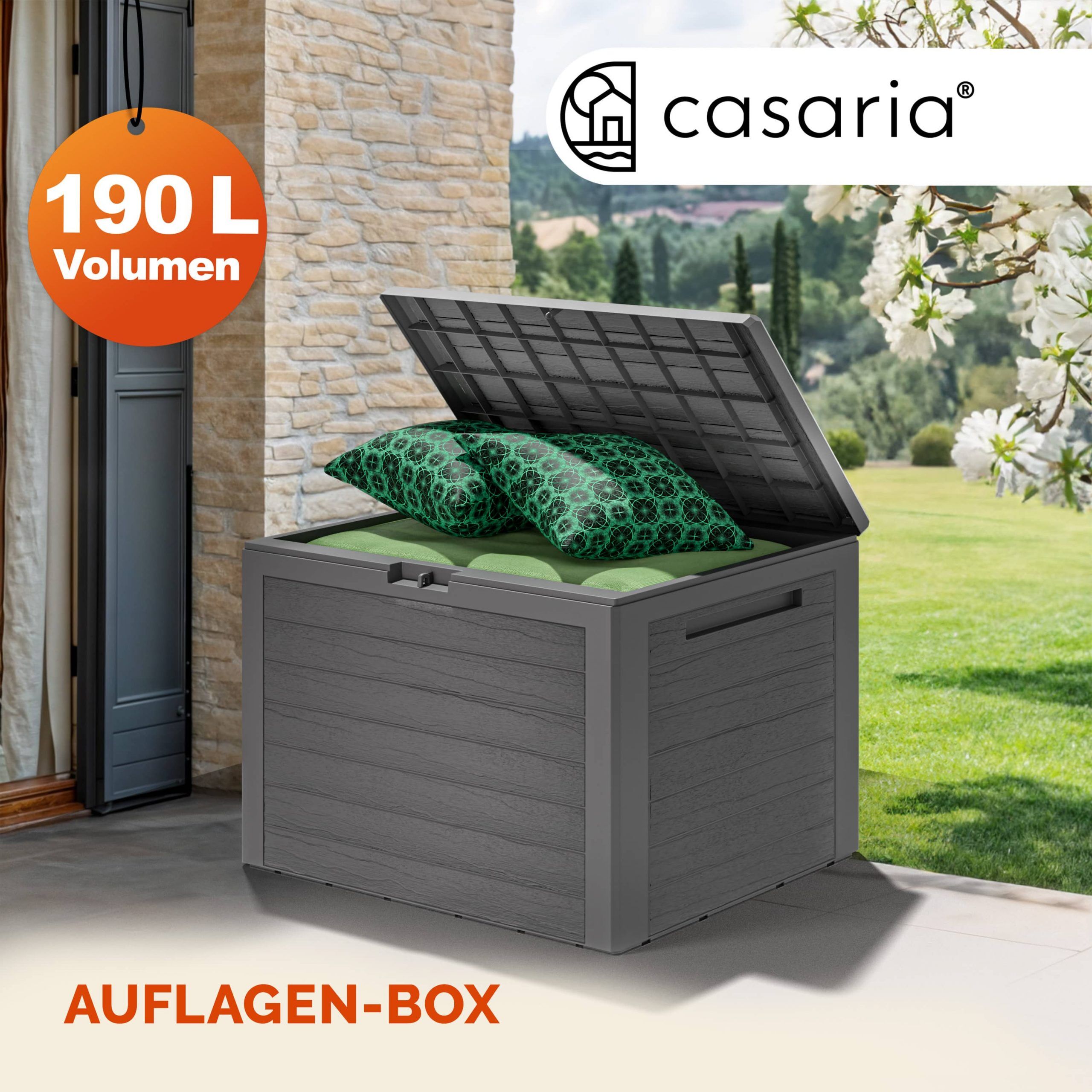 Auflagenbox Lille Grau 190L