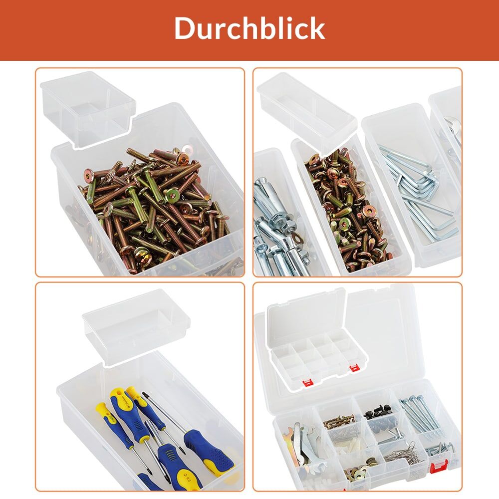 Sortimentskasten MW1804 29,5x16x19,5cm 8 Fächer