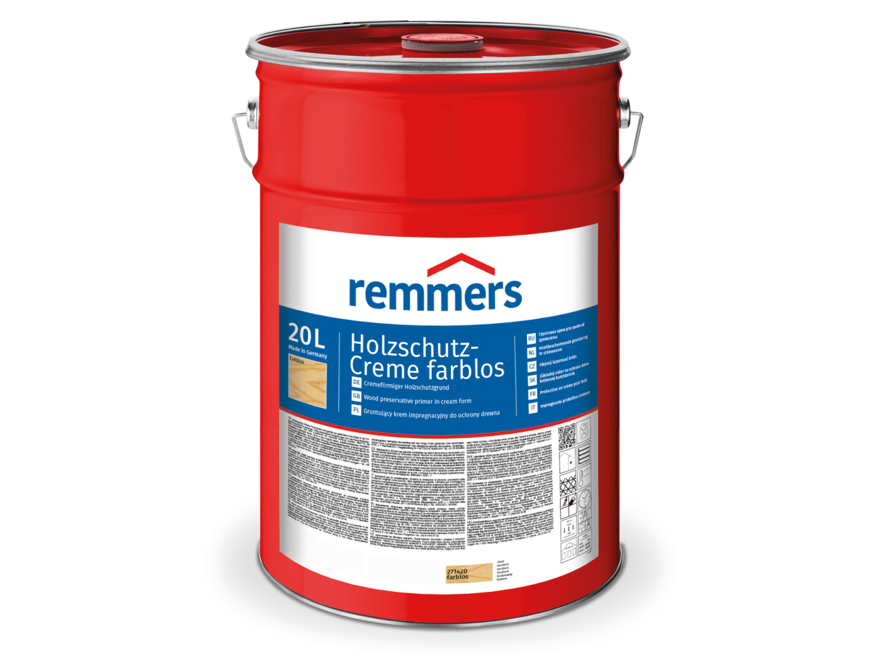 Remmers Holzschutz-Creme farblos 20 l