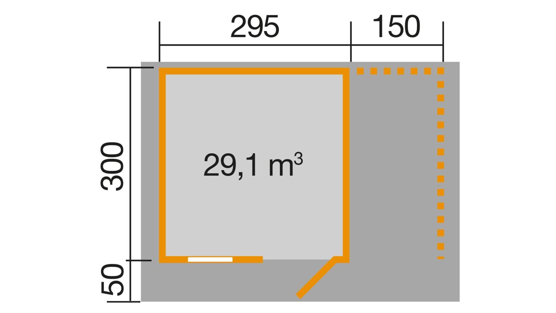 weka Gartenhaus 170 A 5,0x3,8m