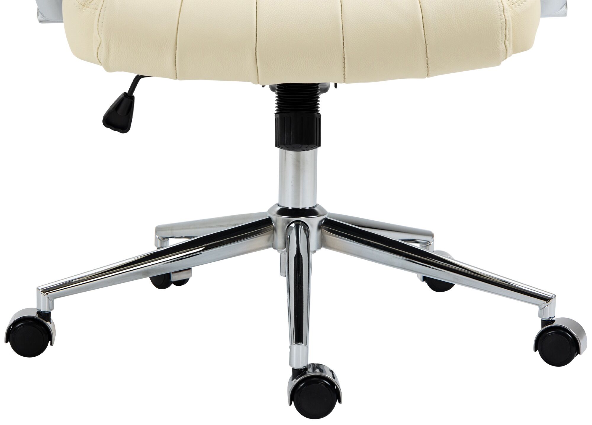 Bürostuhl Wigan Echtleder, creme