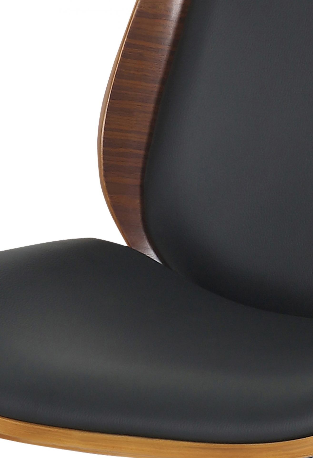 Bürostuhl Mitch schwarz, walnuss/schwarz