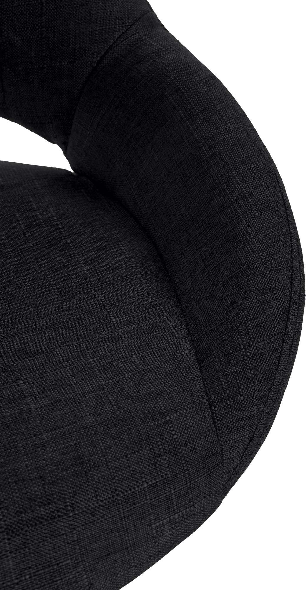 2er Set Barhocker Milet Stoff G, schwarz