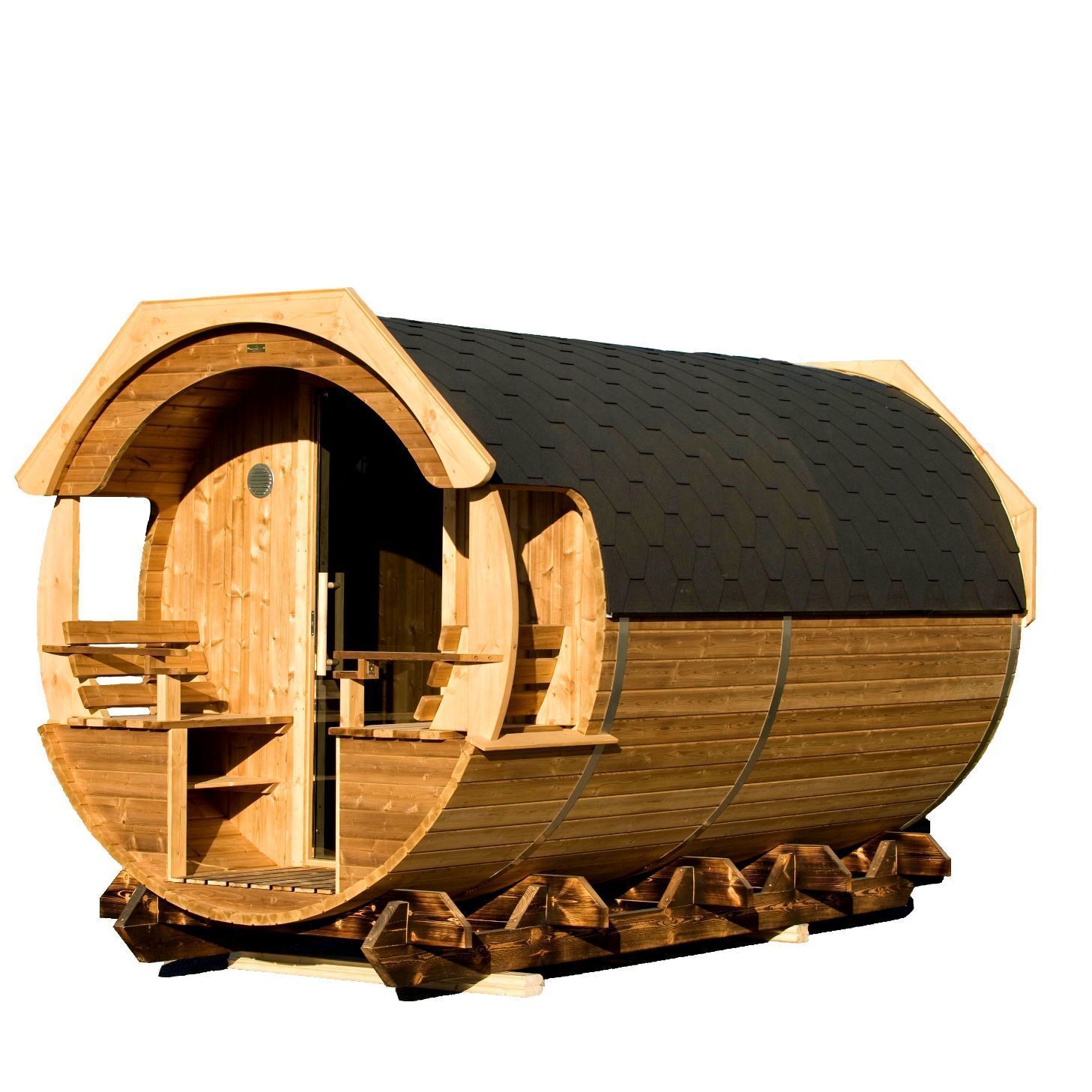 Camping Fass Arctic Premium Kristina 240x540 Thermoholz montiert