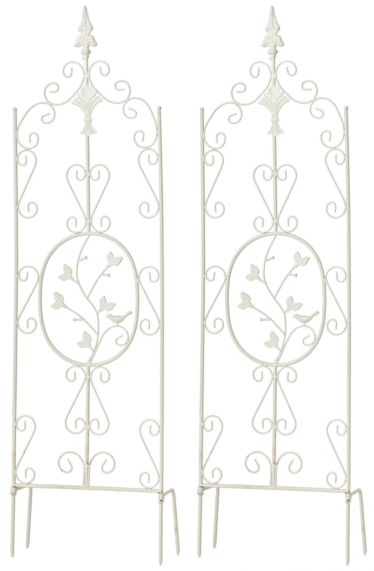 2er Set Rankgitter Burgus, weiß