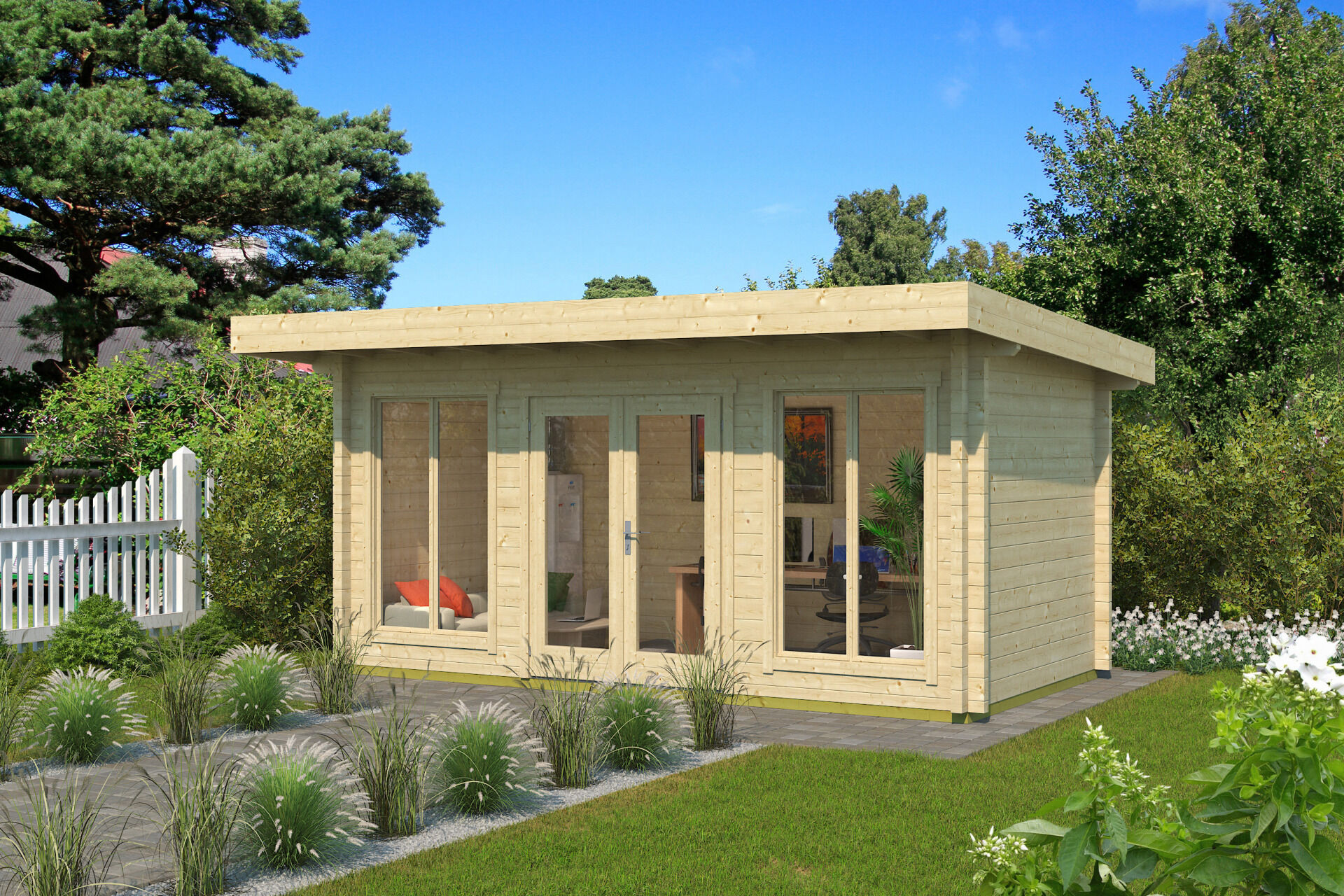 weka Weekendhaus/Home-Office 709 Gartenhaus 5,4x3,6m