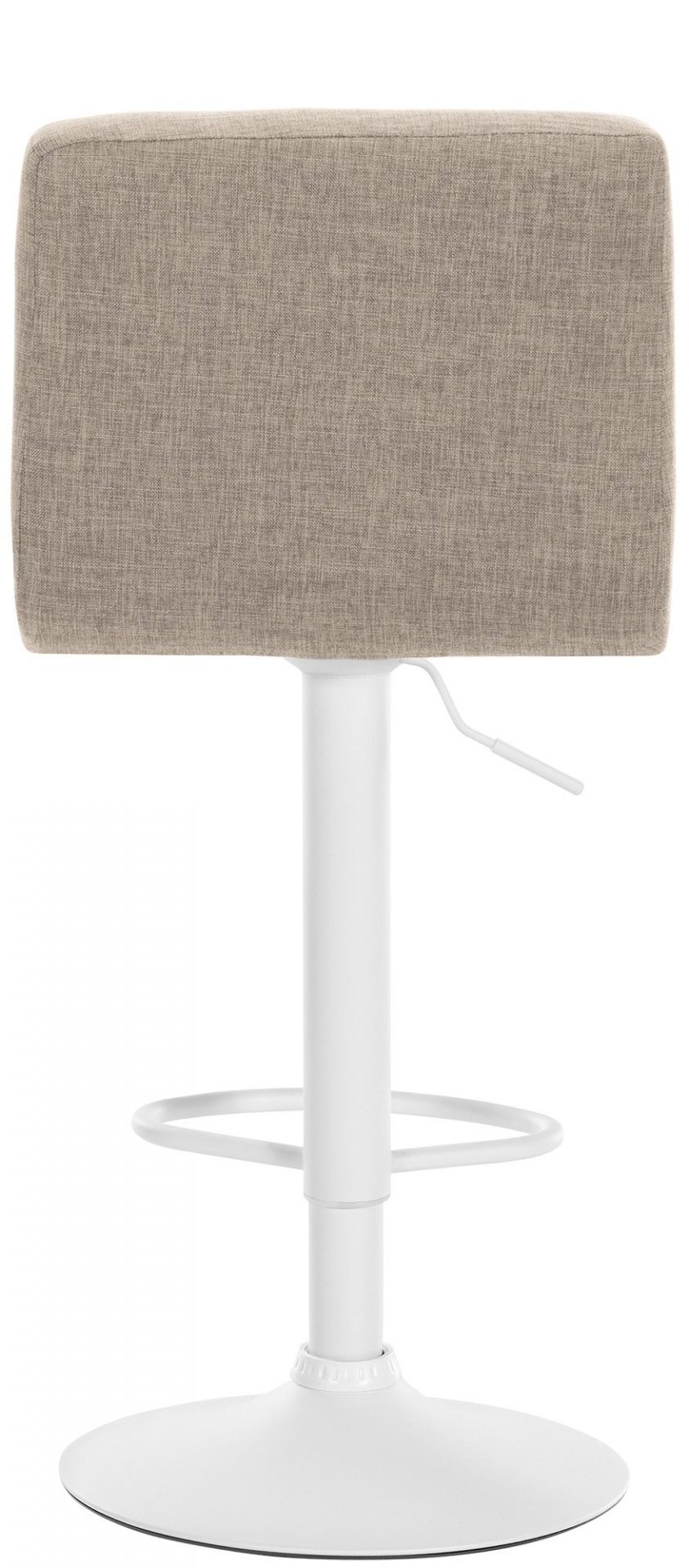 Barhocker Calma Stoff weiß, creme