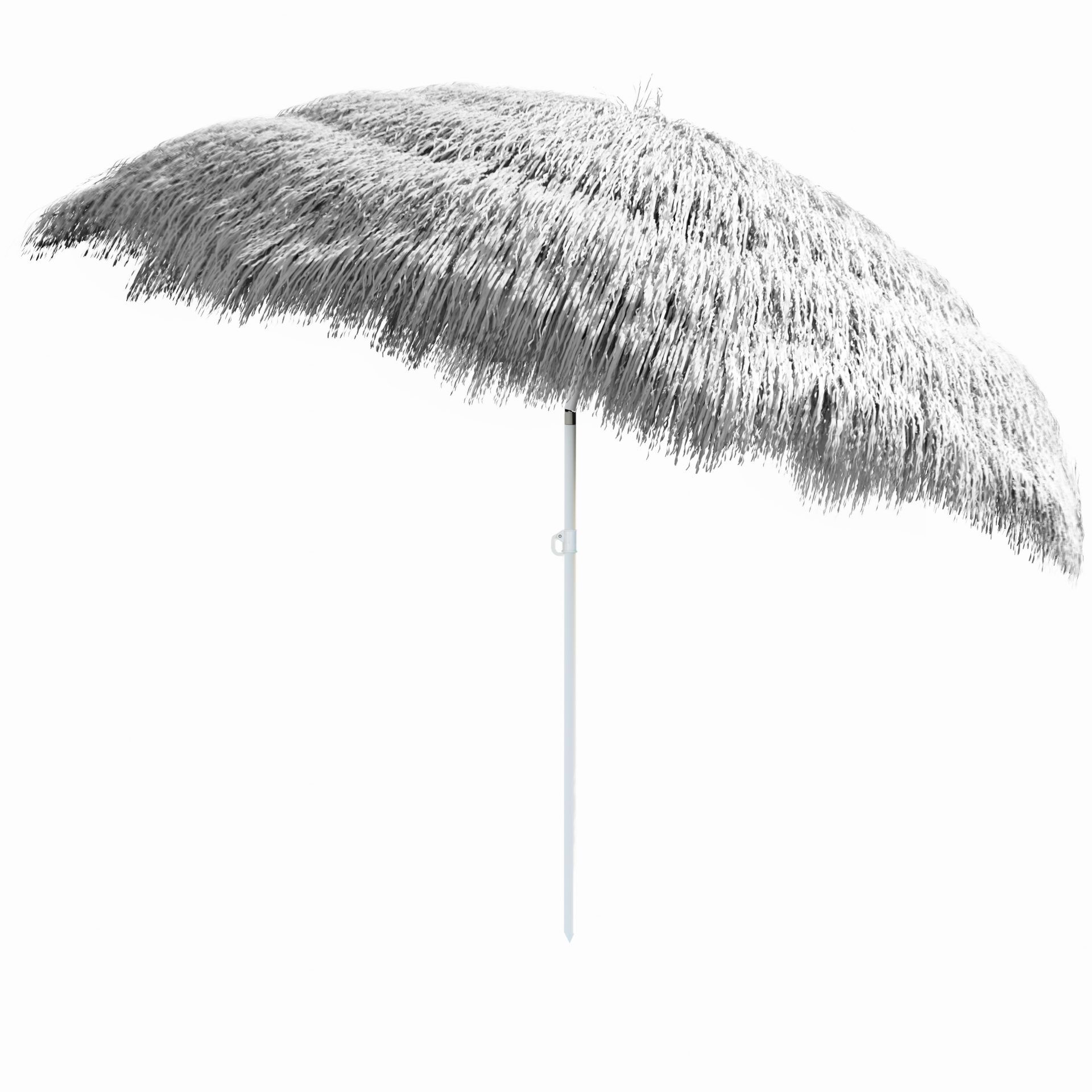 Sonnenschirm Hawaii Hellgrau Ø160cm UV-Schutz 30+