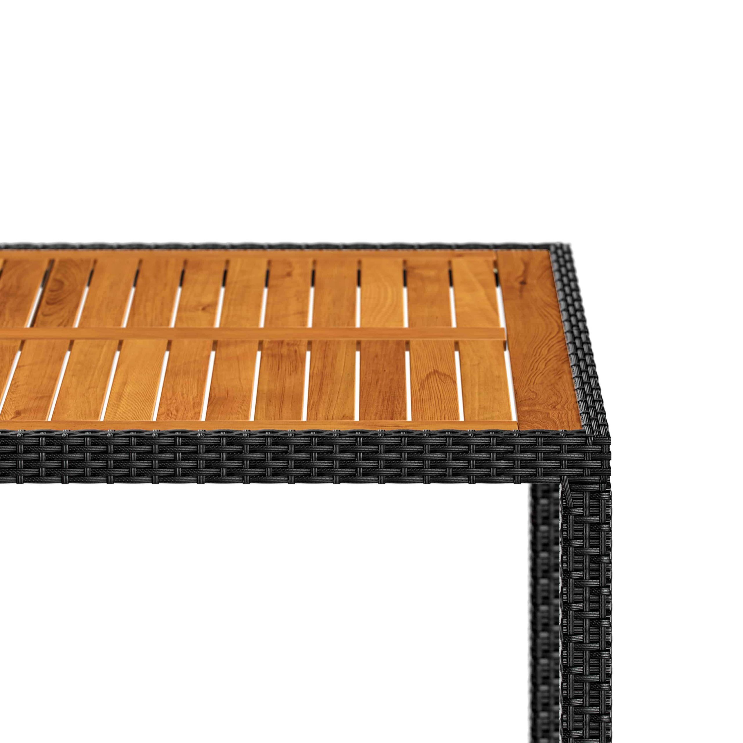 Polyrattan Garten-Sitzgruppe Korfu 5-tlg Schwarz