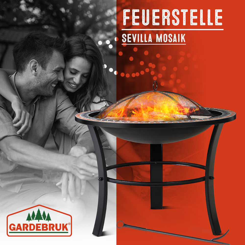 Feuerschale Sevilla Mosaik Stahl Ø76cm