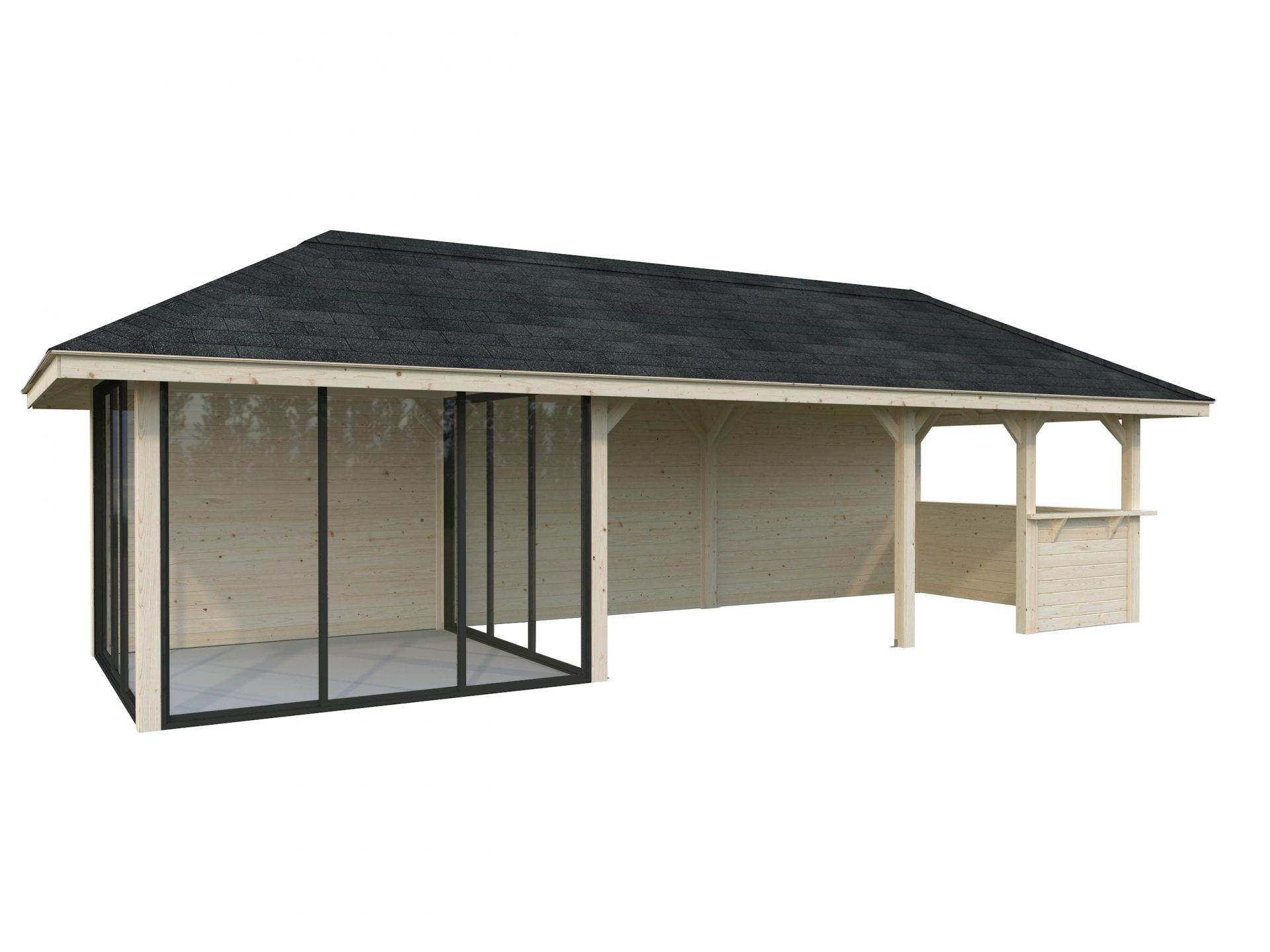 Palmako Pavillon Bianca 24,9 m2 Set 216 Slide