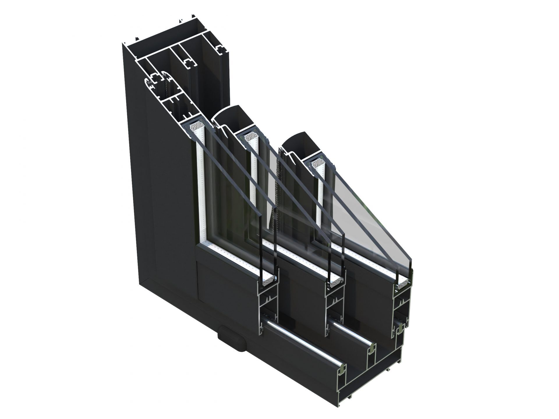 Palmako modernes Gartenhaus Lenna 24,9 m² Set 715 Slide Plus
